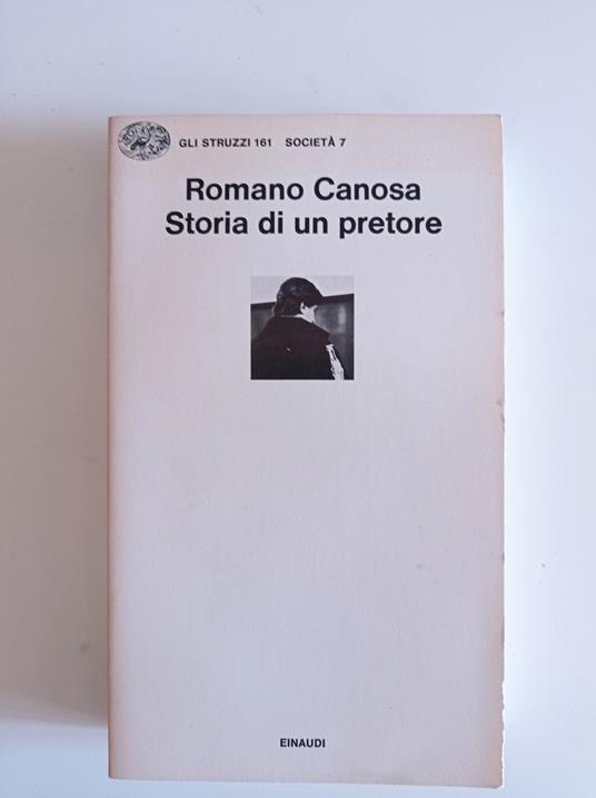 Storia di un pretore - Romano Canosa - copertina