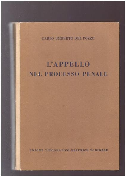 L' appello nel processo penale - copertina