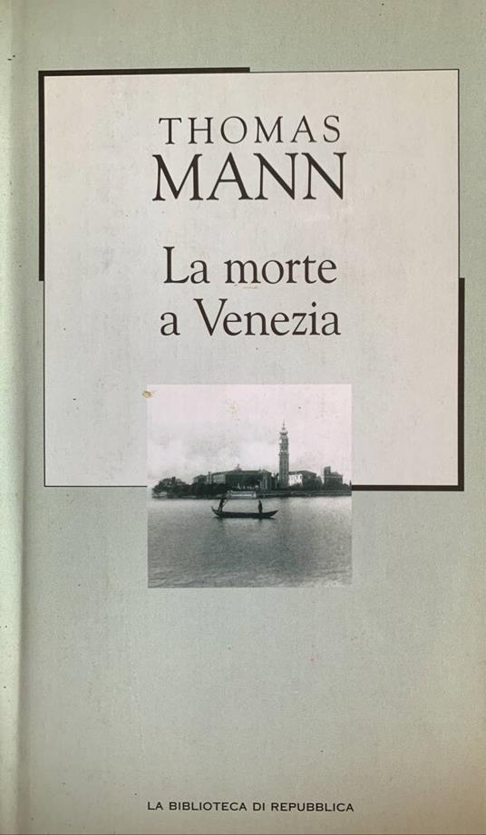 La morte a Venezia - Thomas Mann - copertina