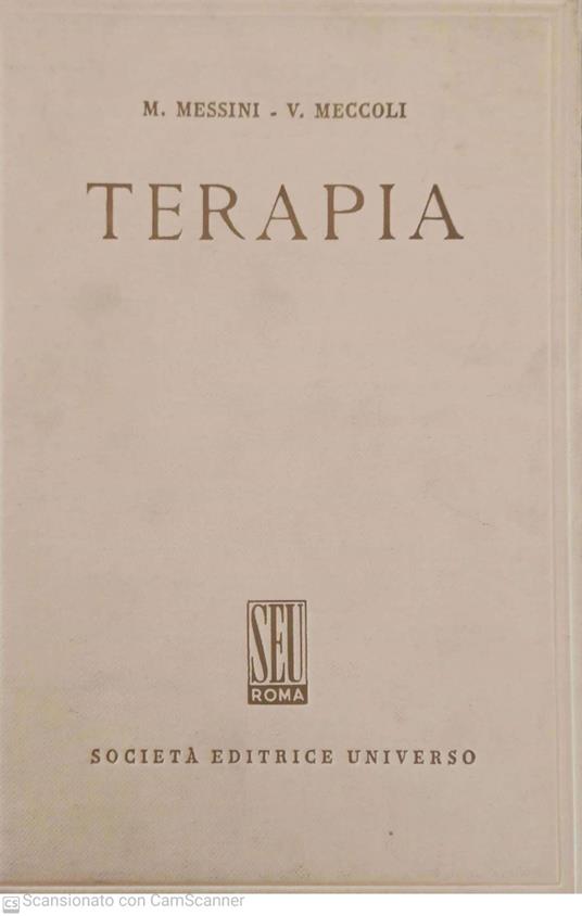 Compendio di terapia delle malattie interne - copertina