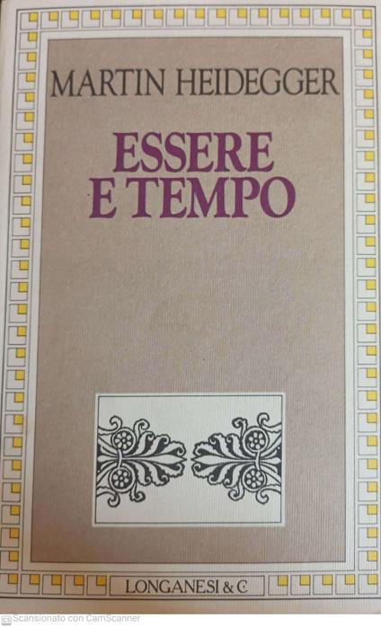 Essere e tempo - copertina