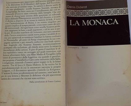 La monaca - Denis Diderot - copertina
