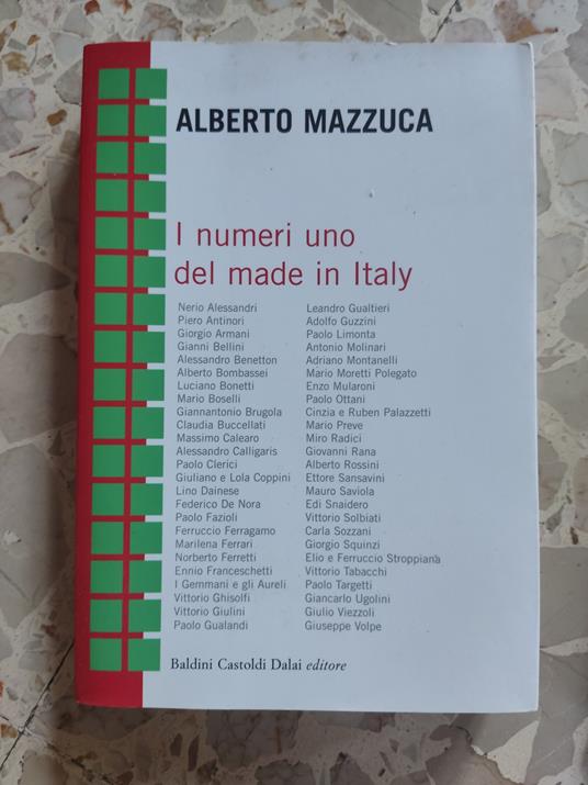 I numeri uno del made in Italy - Alberto Mazzuca - copertina