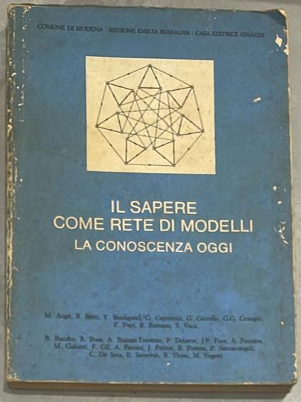 Il sapere come rete di modelli. La conoscenza oggi - copertina