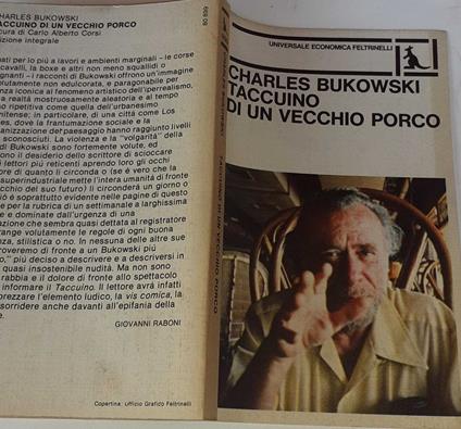 Taccuino di un vecchio porco - Charles Bukowski - copertina