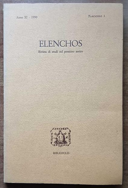 Elenchos - copertina