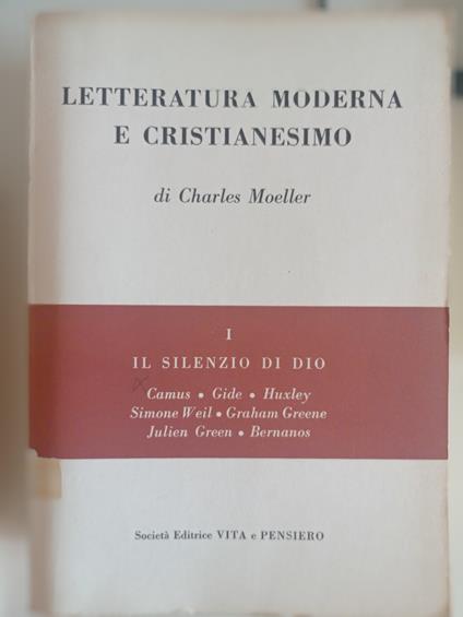 Letteratura moderna e Cristianesimo Vol. 1 - Charles Moeller - copertina