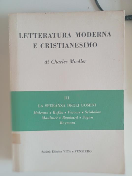Letteratura moderna e Cristianesimo Vol. 3 - Charles Moeller - copertina