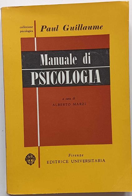 Manuale di psicologia - Paul Guillaume - copertina
