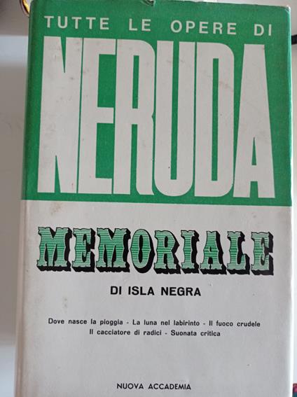 Memoriale di Isla Negra - Pablo Neruda - copertina