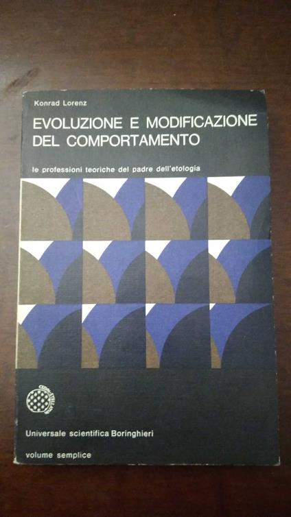 Evoluzione e modificazione del comportamento - Konrad Lorenz - copertina