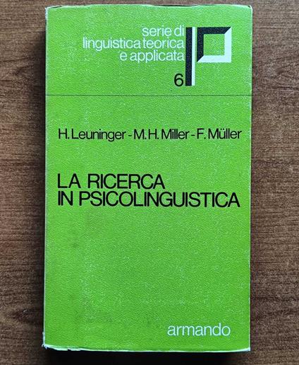 la ricerca in psicolinguistica - copertina