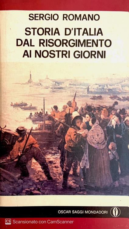 Storia d' Italia dal risorgimento ai giorni nostri - Sergio Romano - copertina