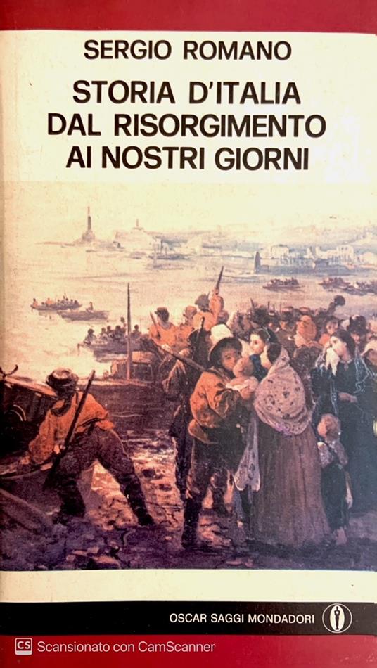 Storia d' Italia dal risorgimento ai giorni nostri - Sergio Romano - copertina