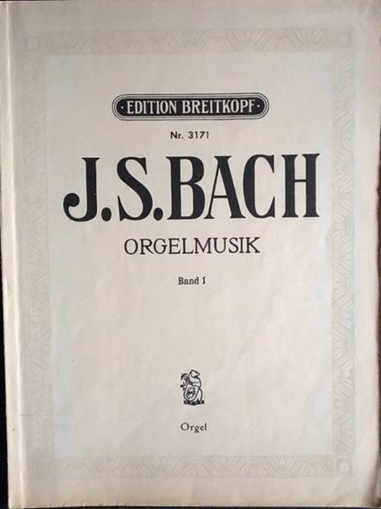 Orgelmusik. Band I - S. J. Weiner - copertina