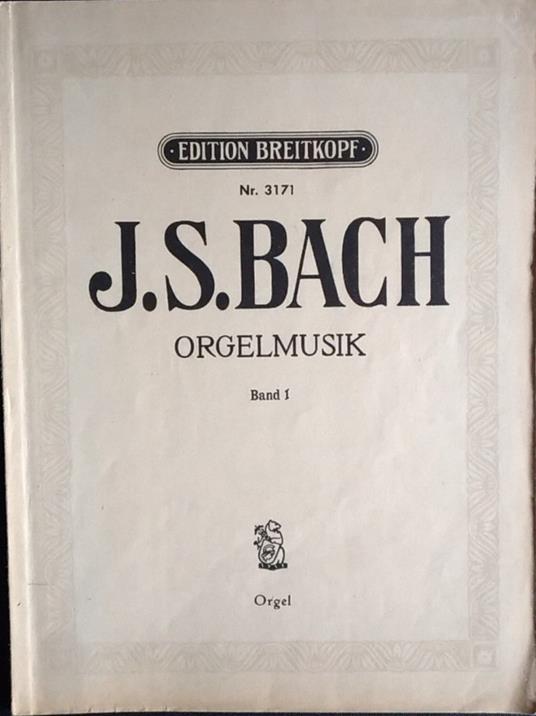 Orgelmusik. Band I - S. J. Weiner - copertina