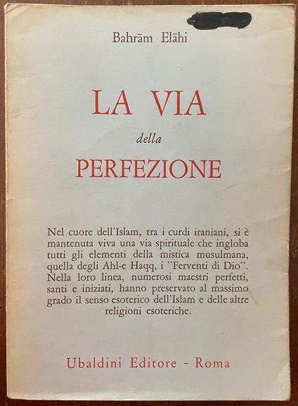 la via della perfezione - Bahram Elahi - copertina