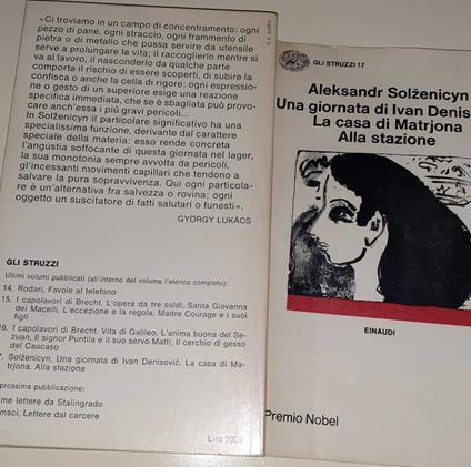 Una giornata di Ivan Denisovic. La casa di Matrjona. Alla stazione - Aleksandr Solzenicyn - copertina
