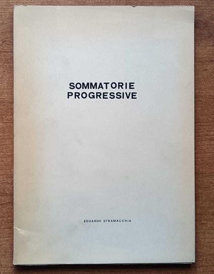 sommatorie progressive - copertina