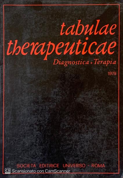 Tabulae Therapeuticae - copertina