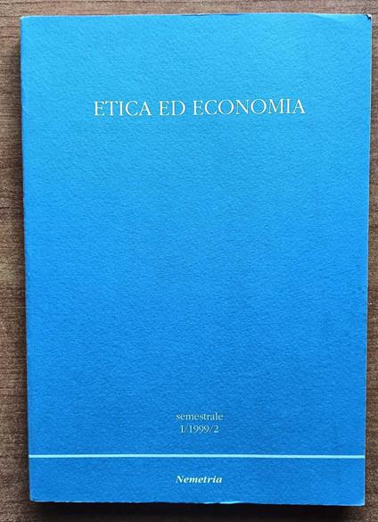 etica ed economia - copertina