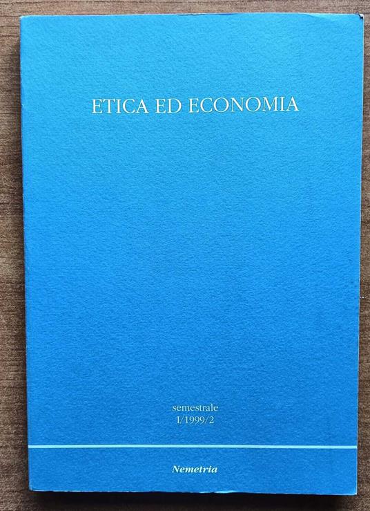 etica ed economia - copertina