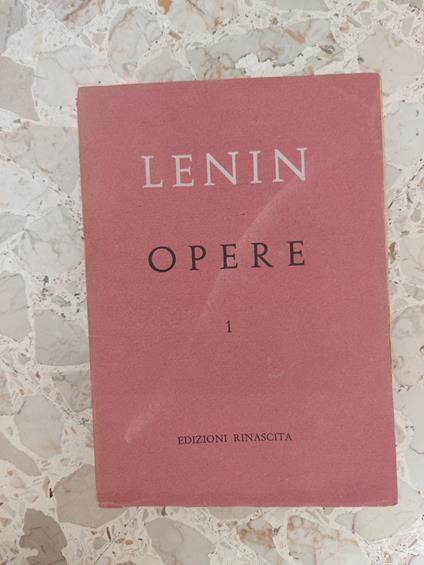 Opere 1 - Lenin - copertina