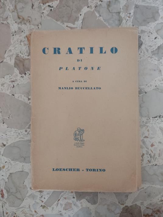 Cratilo di Platone - copertina