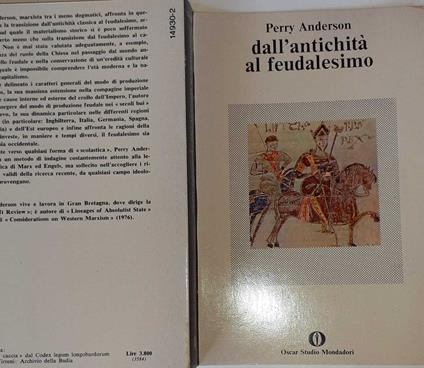 Dall'antichità al feudalesimo - Perry Anderson - copertina