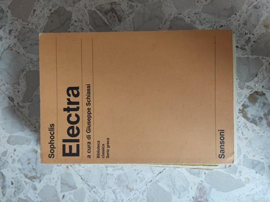 Electra - Sofocle - copertina