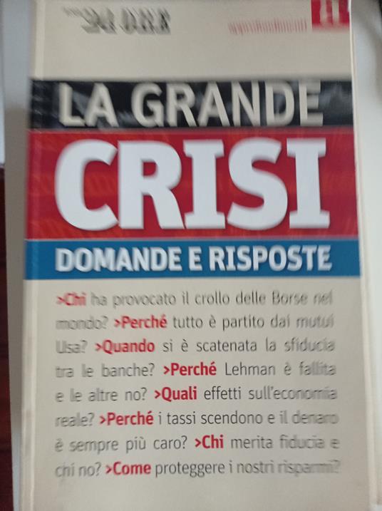 La grande crisi domande e risposte - copertina