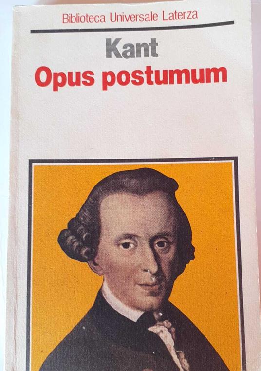 Opus postumum - Immanuel Kant - copertina