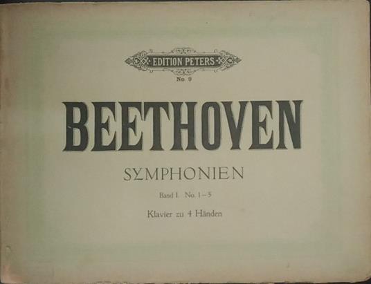 Symphonien. Klavier zu 4 Handen - Ludwig van Beethoven - copertina