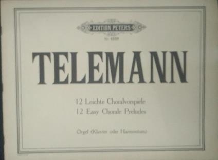 Zwolf leichte choralvorspiele - copertina