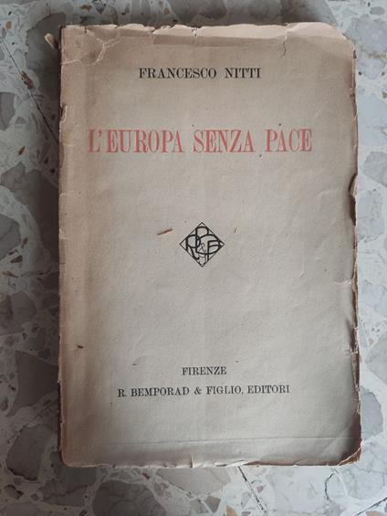 L' Europa senza pace - copertina