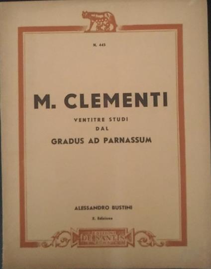 Ventitre studi dal gradus ad parnassum - copertina