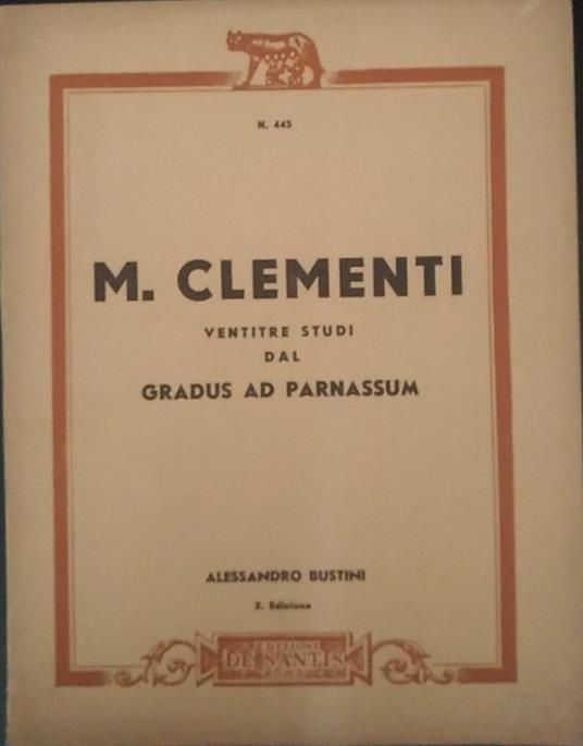 Ventitre studi dal gradus ad parnassum - copertina