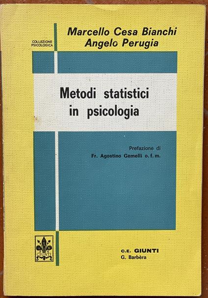 metodi statistici in psicologia - copertina
