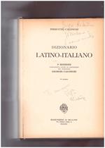 Dizionario della Lingua Latina Vol. I Latino-Italiano