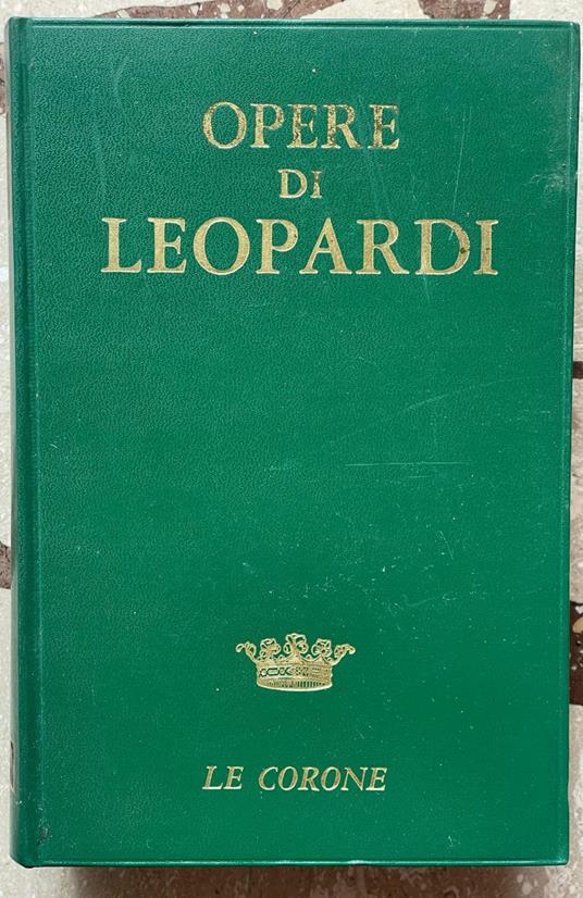 opere di leopardi - copertina