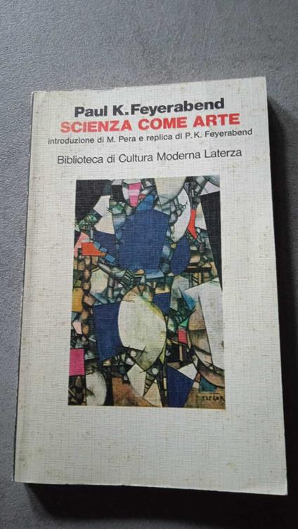 Scienza come arte - Paul K. Feyerabend - copertina