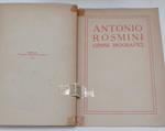 Cenni biografici di Antonio Rosmini. Onori funebri e testimonianze rese alla sua memoria