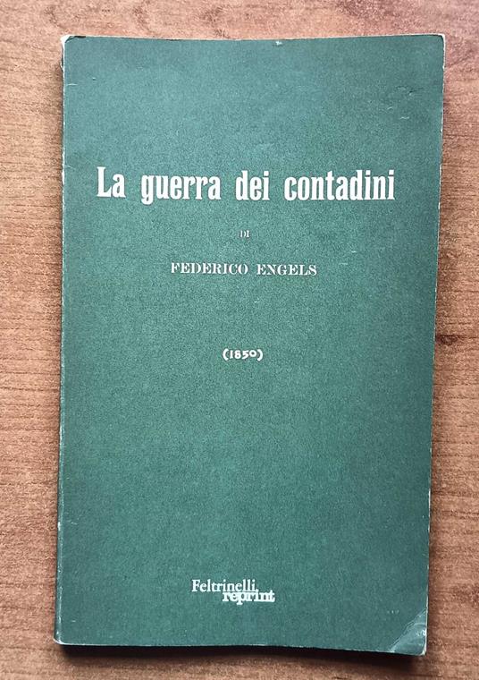 La guerra dei contadini - Friedrich Engels - copertina