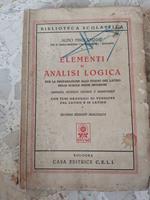 Elementi di analisi logica