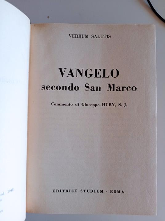 Vangelo secondo San Marco - copertina