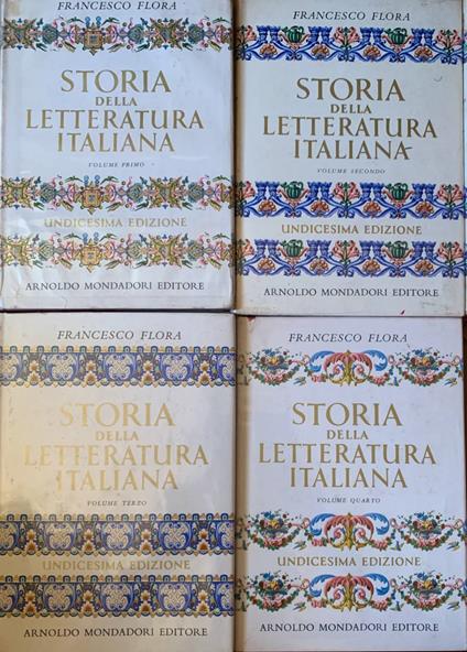 Storia della letteratura italiana - Francesco Flora - copertina
