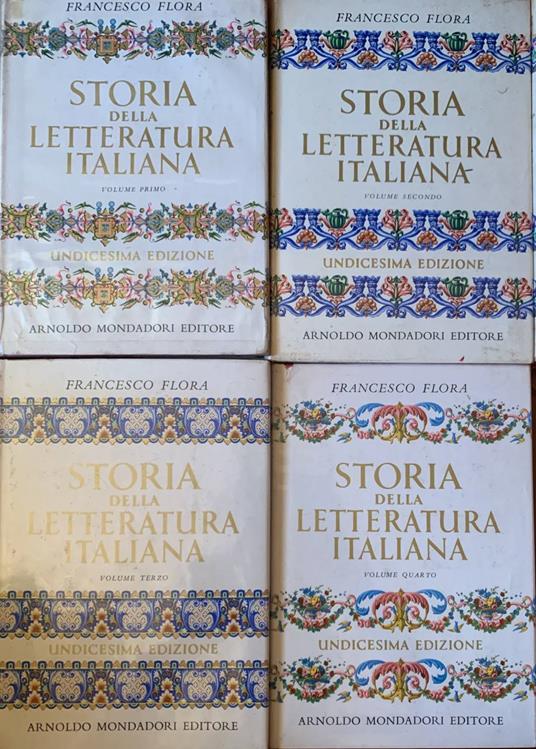 Storia della letteratura italiana - Francesco Flora - copertina