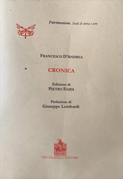 Cronica - copertina