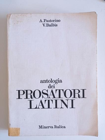 Antologia dei prosatori latini - copertina