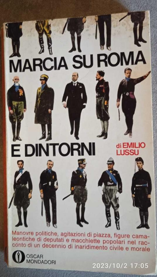 Marcia su Roma e dintorni - Emilio Lussu - copertina